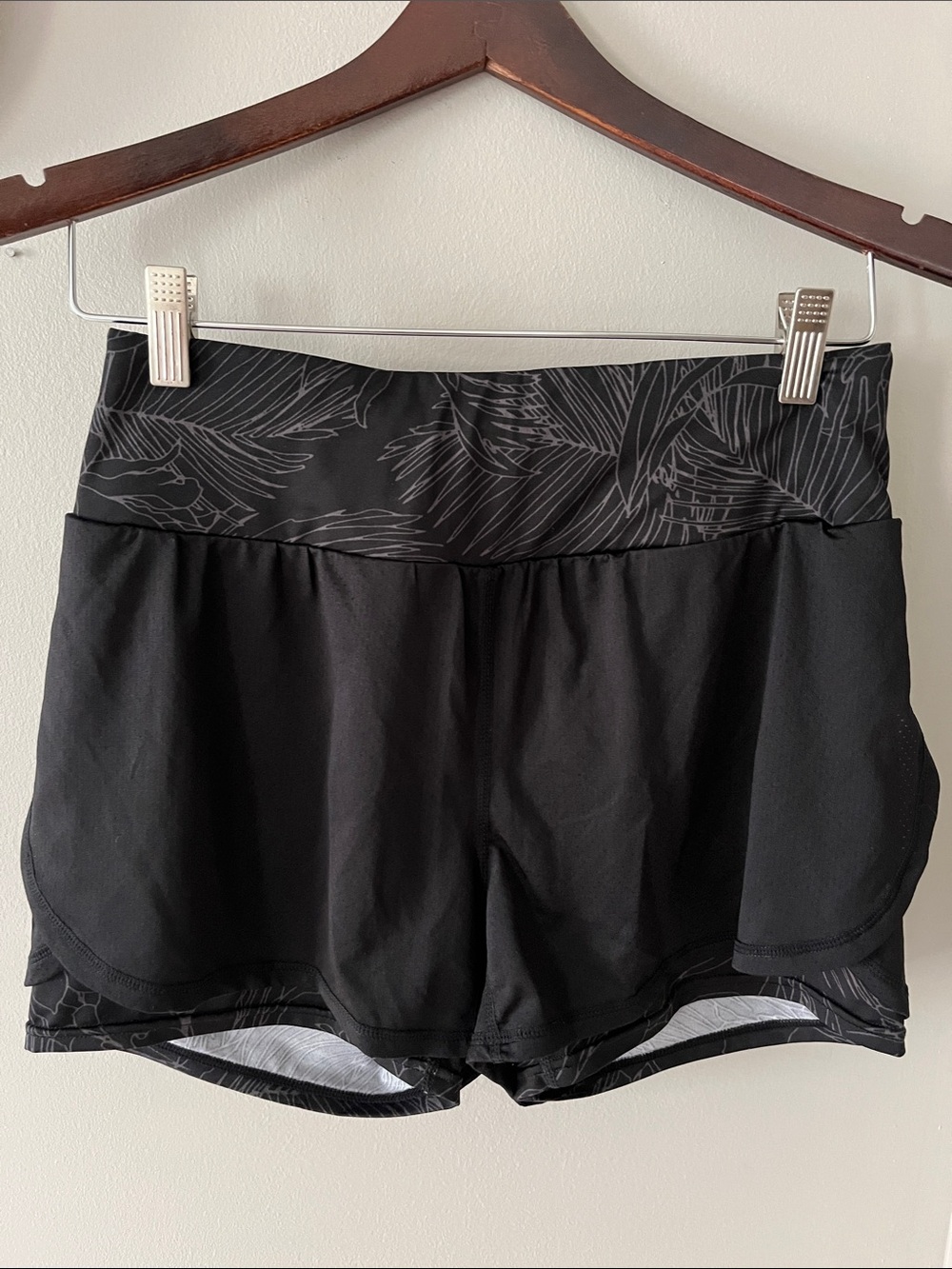 Lined workout shorts